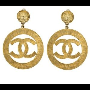 Large vintage Chanel earrings
